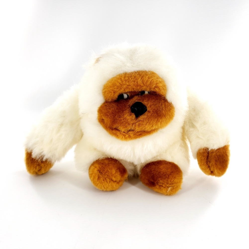 Vintage 1993 Fable White Gorilla Riller Ape Chimp Plush Toy